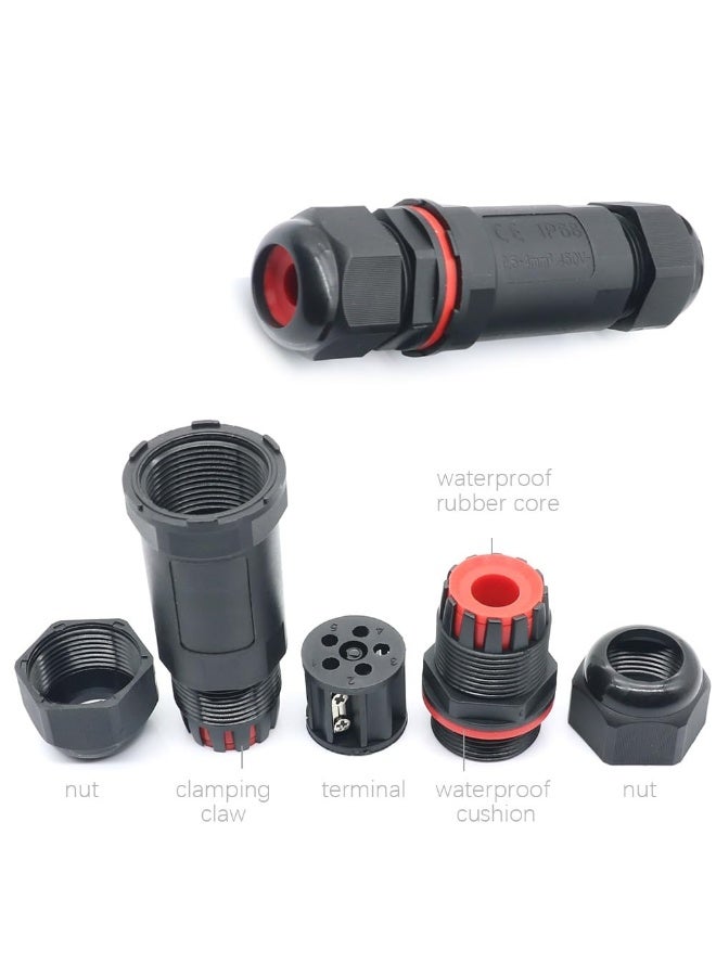melfi Outdoor Ip68 Waterproof Connector - 250V 16A Cable Wire For Gland Sleeve, Garden, Construction, And Plant Use | Fire Retardant, Suitable For 6-12Mm Wire Diameter (Ip68-5Pin, 1Pcs) - Image 5