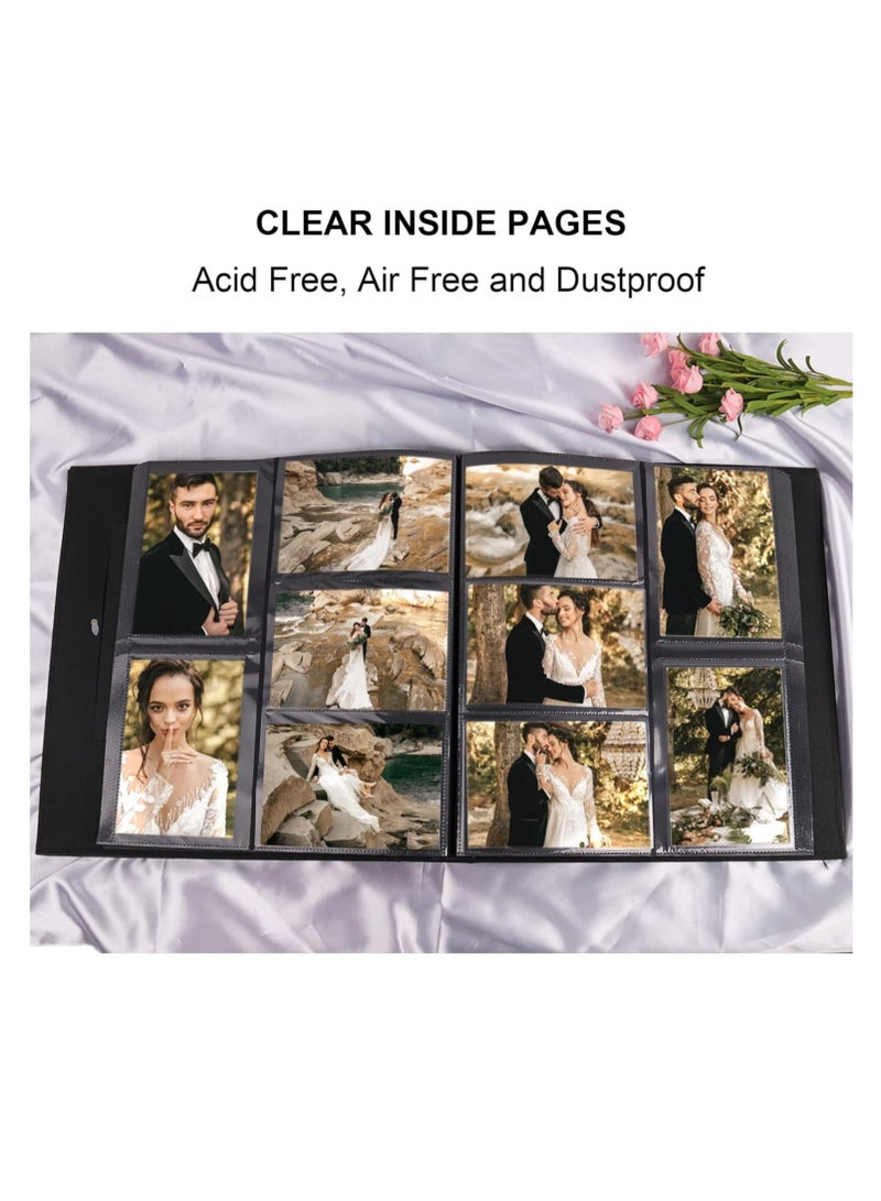 ARNOTEC ألبوم صور 600 صورة 4x6 غطاء جلدي بسعة كبيرة جدًا لحفلات الزفاف والتخرج والذكرى السنوية وهدايا حفلات استقبال المولود - Image 4