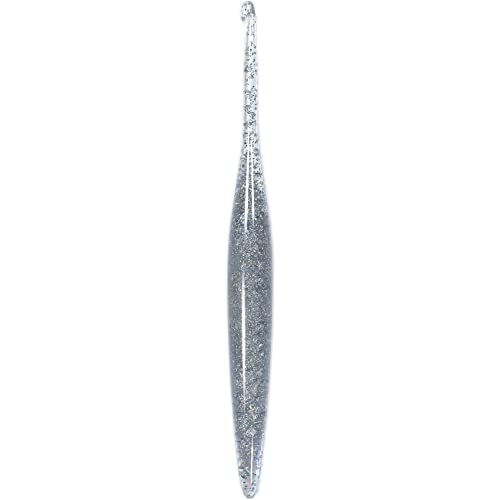 Boye Resin Crochet Hook with Ergonomic Handle, 4.25 mm, Silver Glitter - Image 3