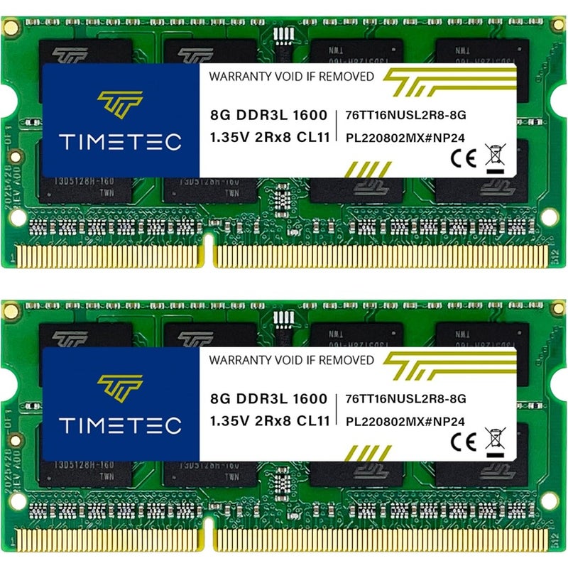 16GB KIT GB DDR3L/DDR3 1600MHz (DDR3L-1600) PC3L-12800/ PC3-12800 Non-ECC Unbuffered 1.35V/1.5V CL11 2Rx8 204 Pin SODIMM Laptop Notebook PC Computer Memory RAM Module Upgrade - Image 1