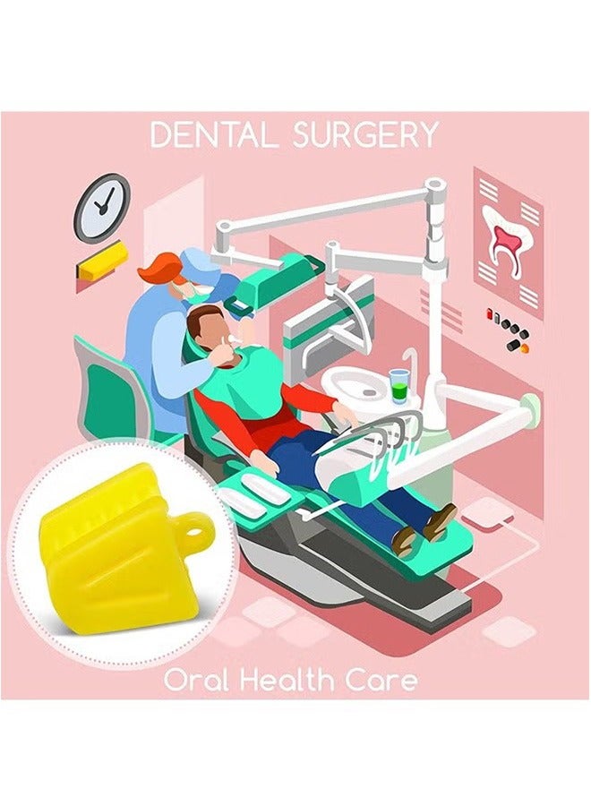 GMORO 6 Pcs Props Silicone Bite Blocks,Blocks Multi Size Dental Mouth Opener for Child Kids Adults Teeth Clenching,Large,Medium and Small（Purple + Yellow + Green）  - Image 5