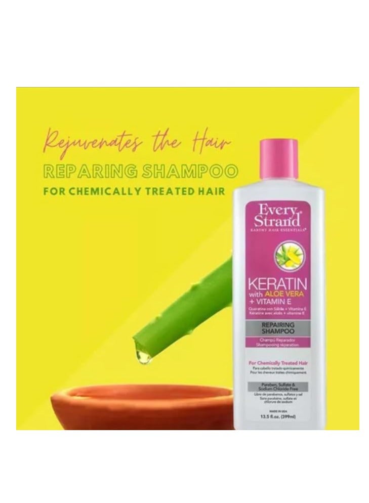 إيفري ستراند شامبو إصلاح كل خصلة بالكيراتين مع الصبار وفيتامين  399 مل - Image 3