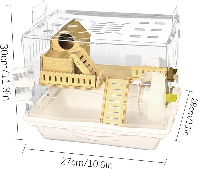 Transparent Hamster Cage Acrylic Habitat Box With Ventilation For Small Pets - Image 5