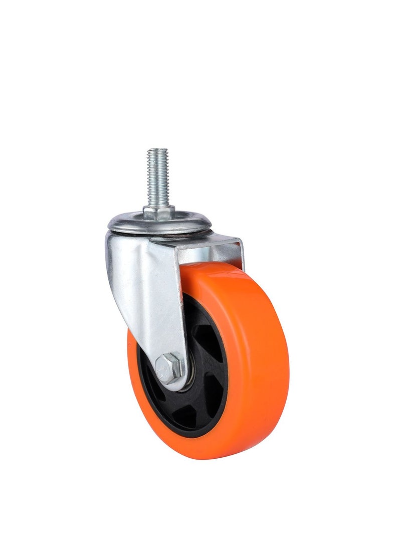 BMB tools 2-Piece 75mm Yellow PVC Caster - Swivel - Screw M12x30mm - Image 3