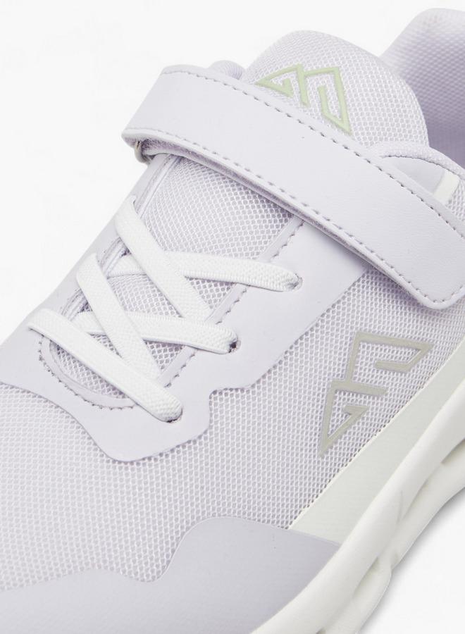 Oaklan by Shoexpress Girls Textured Sneakers with Hook and Loop Closure - Image 4