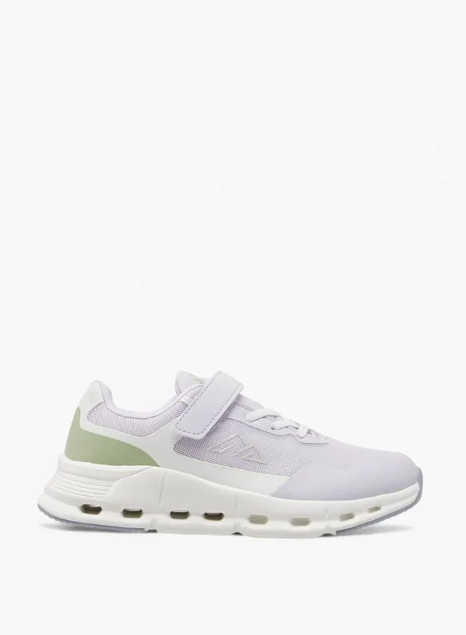 Oaklan by Shoexpress Girls Textured Sneakers with Hook and Loop Closure