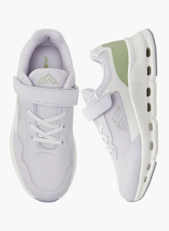 Oaklan by Shoexpress LILAC Girls Textured Sneakers with Hook and Loop Closure for Women | Best Price UAE