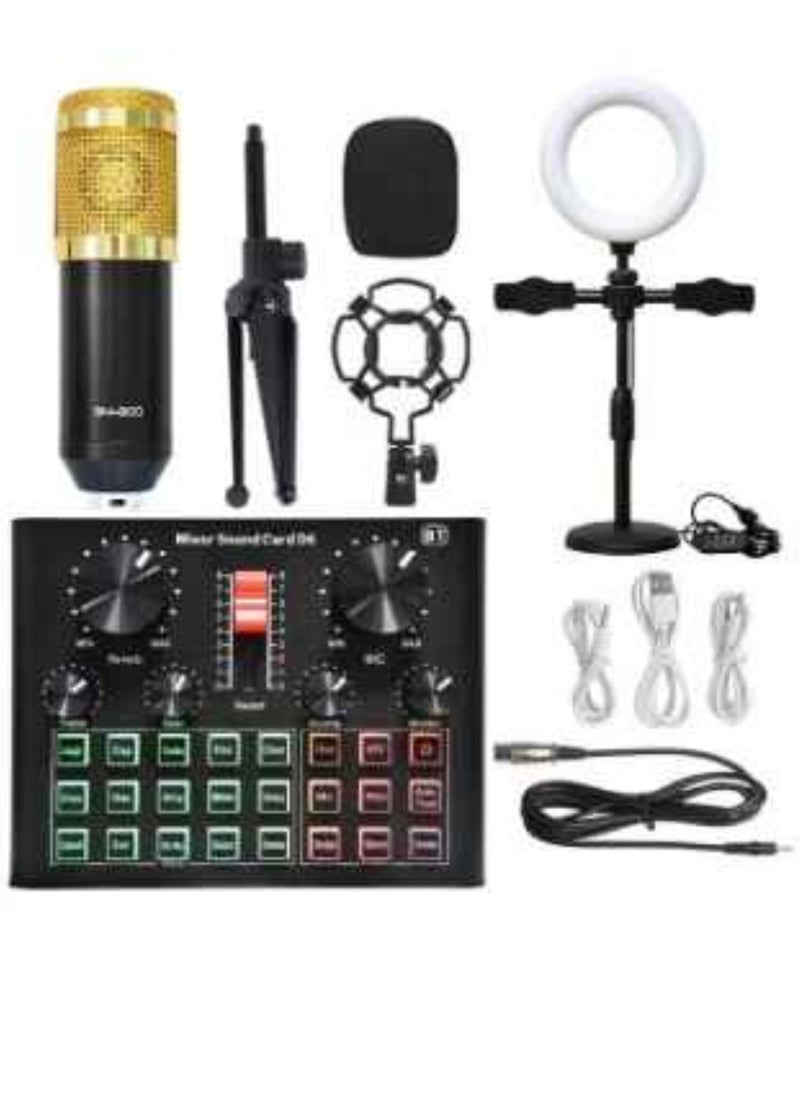 ELTRAZONE D6 Sound Card Mobile Phone Computer Recording Anchor Live Singing Song Artifact  - Image 1