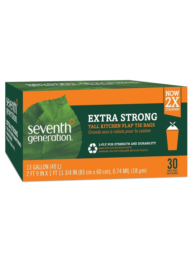 Seventh Generation Tall Kitchen Trash Bags, 13 gal, 30 Bags - Image 3