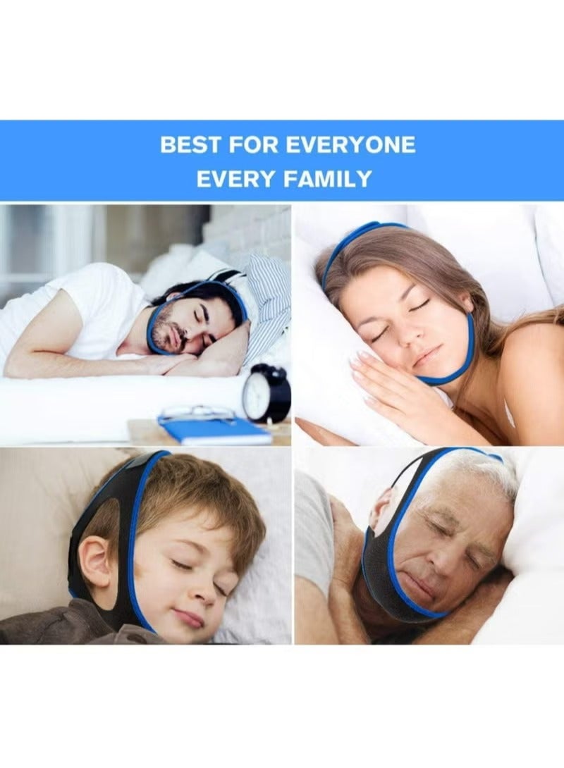 Snoring Chin Strap Snoring Chin Strap Comfortable Universal Anti Snoring Devices Adjustable Effective Stop Snoring Sleep Aid Snore Reducing Aid for Women & Men