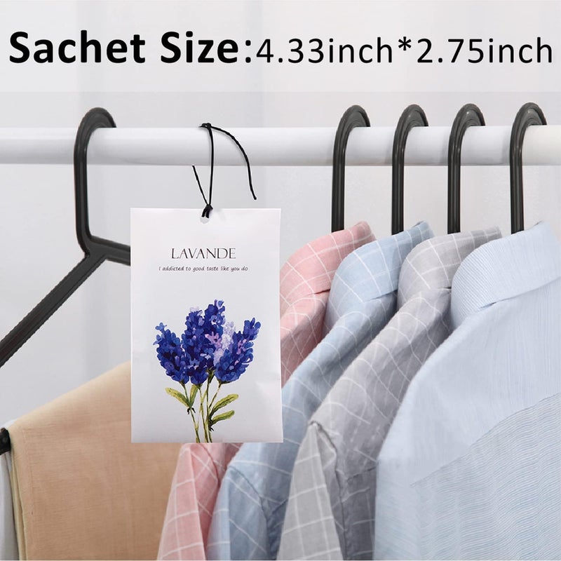 Lavender Sachet - Dried Flower Bag, Scented Drawer and Closet Air Freshener, Deodorizer for Home/Car Fragrance (1 Box/12 Pieces) - Image 3
