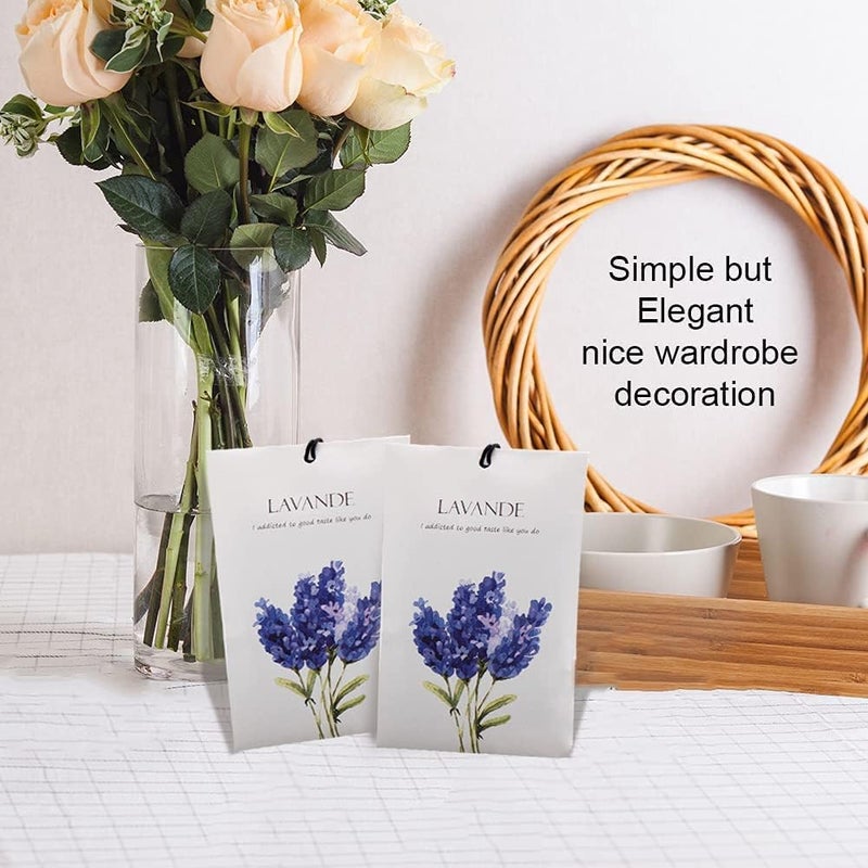 Lavender Sachet - Dried Flower Bag, Scented Drawer and Closet Air Freshener, Deodorizer for Home/Car Fragrance (1 Box/12 Pieces) - Image 5