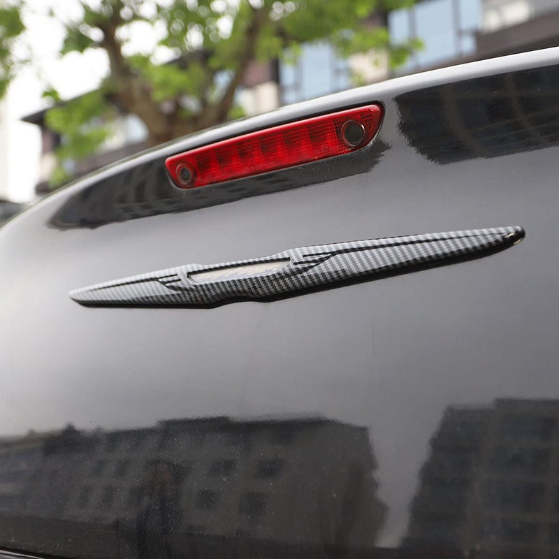 Crosselec Carbon fiber appearance Upgrade Kit Rear Door Trunk Lid Protect Cover Trim For 2015-2021 Chrysler 300 - Image 3