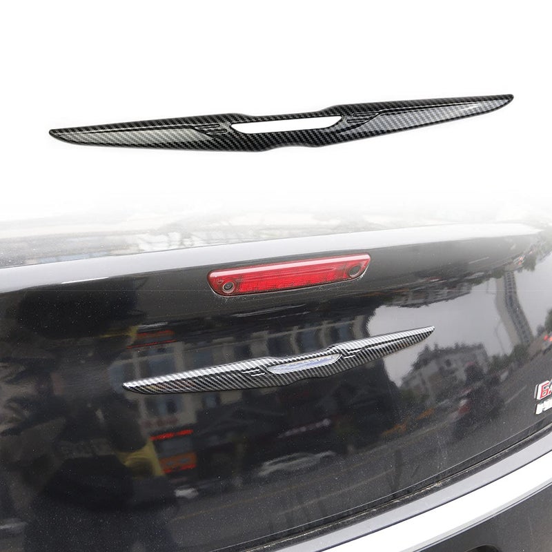 Crosselec Carbon fiber appearance Upgrade Kit Rear Door Trunk Lid Protect Cover Trim For 2015-2021 Chrysler 300 - Image 1