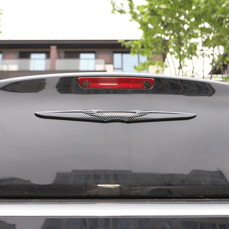 Crosselec Carbon fiber appearance Upgrade Kit Rear Door Trunk Lid Protect Cover Trim For 2015-2021 Chrysler 300 - Image 4