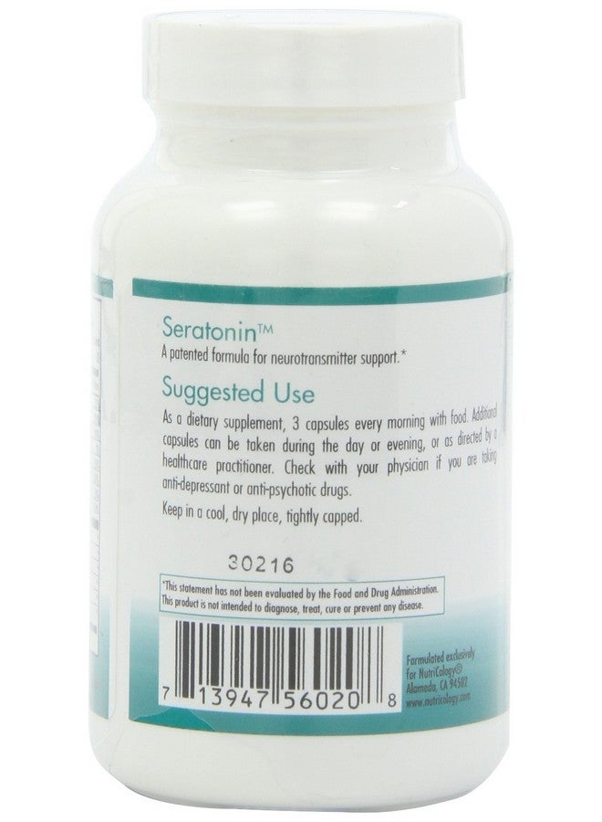Nutricology مكمل نوتري كولوجي سيروتونين - سيروتونين للرجال والنساء، دعم هادئ، 5-HTP، نوم هادئ، نورإبينفرين، كبسولات نباتية - 90 عد - Image 5