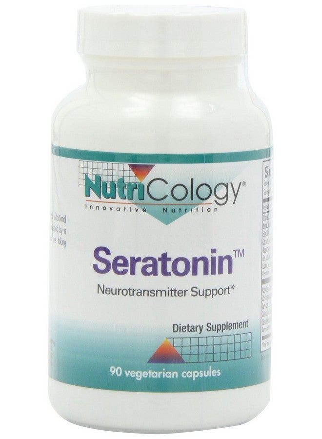 Nutricology مكمل نوتري كولوجي سيروتونين - سيروتونين للرجال والنساء، دعم هادئ، 5-HTP، نوم هادئ، نورإبينفرين، كبسولات نباتية - 90 عد - Image 1