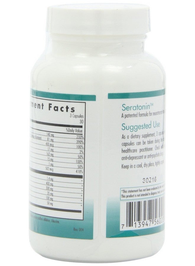Nutricology مكمل نوتري كولوجي سيروتونين - سيروتونين للرجال والنساء، دعم هادئ، 5-HTP، نوم هادئ، نورإبينفرين، كبسولات نباتية - 90 عد - Image 4