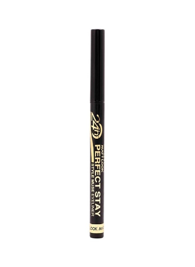 MATT LOOK 24H Perfect Stay Style Muse Eyeliner, Black (1gm) - Image 3