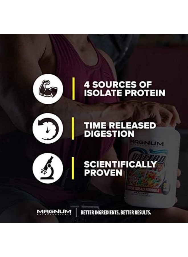 Magnum Nutraceuticals Quattro Whey Protein Powder, Peanut Butter Cup 4lb – Premium Protein Isolate Blend for Muscle Growth & Recovery - Image 3