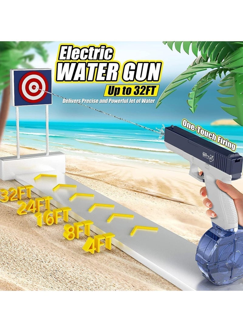 حديقة الألعاب مسدس مياه كهربائي بمدى 32 قدم، مسدس مياه أوتوماتيكي فائق 434CC + ​​58CC، مسدسات رش ذات سعة كبيرة للأطفال والكبار، ألعاب للأنشطة الخارجية في الصيف، حفلة الشاطئ على حمام السباحة - Image 2
