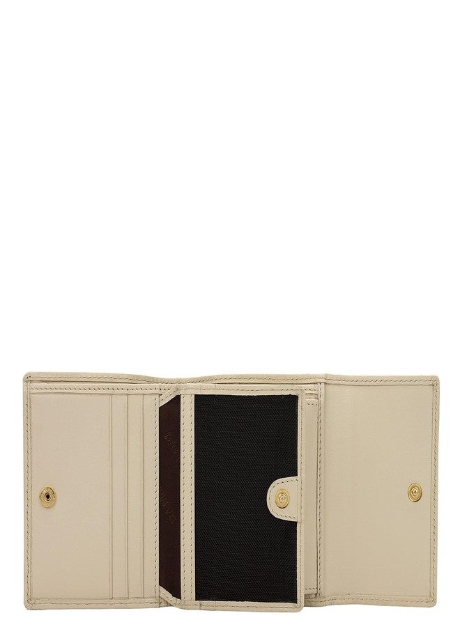 Da Milano Premium Leather Wallet for Women | Multi Compartment Travel Wallet - White (1023) - Image 5