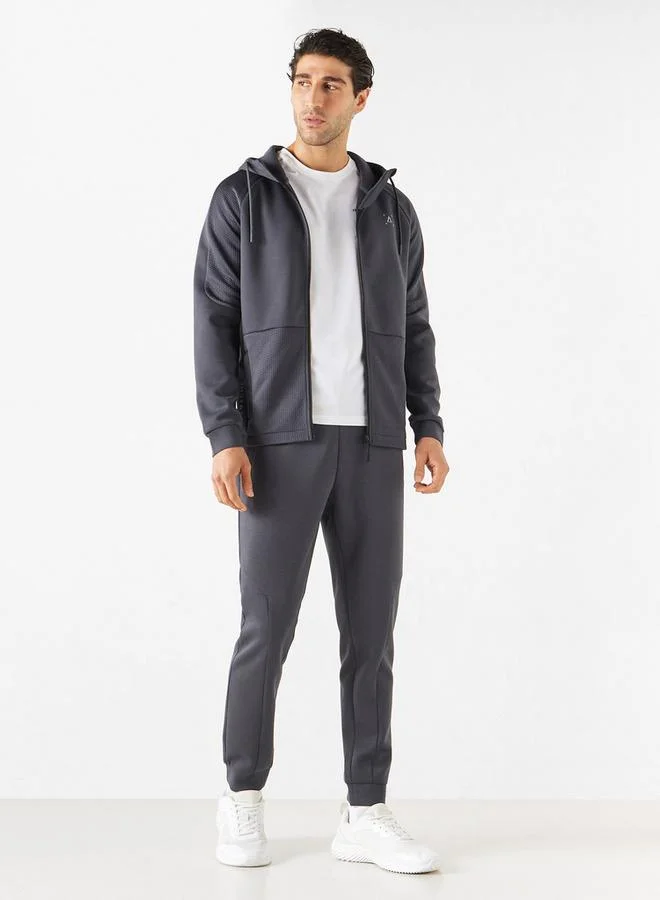 ADOT by Splash Solid Joggers with Elasticated Waistband and Pockets