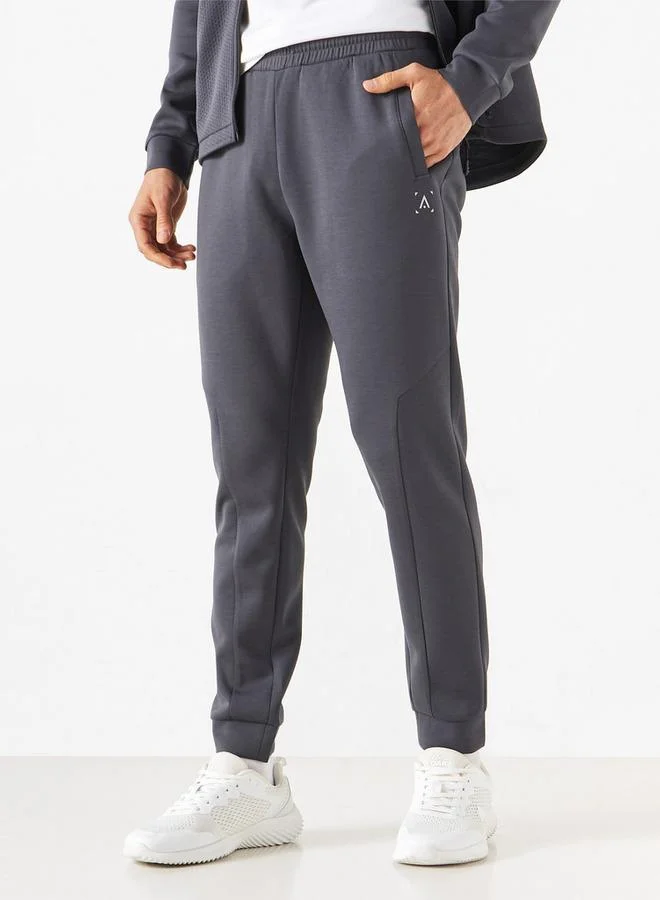 ADOT by Splash Solid Joggers with Elasticated Waistband and Pockets