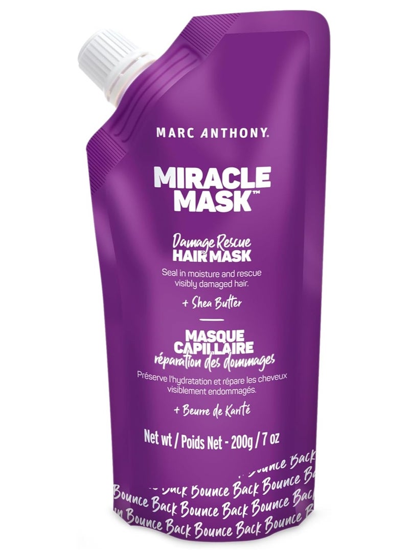 Marc Anthony Instant Miracle Damage Rescue Hair Mask 200ml — Repairs & Restores Hair - Image 1