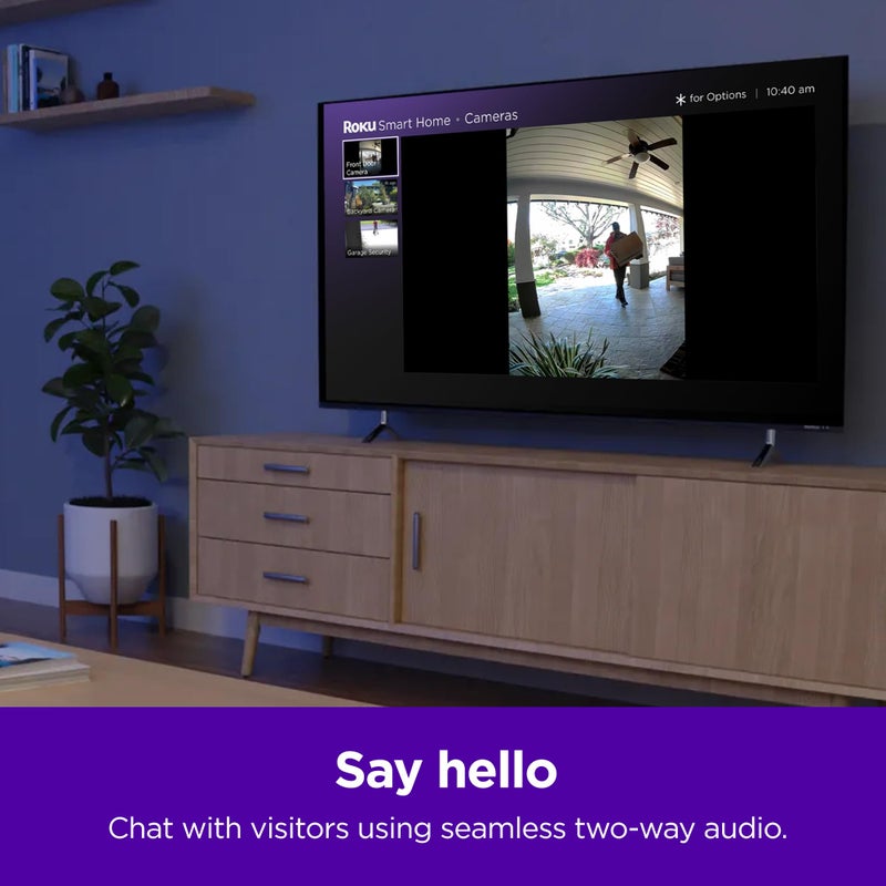 Roku Smart Home Wired Video Doorbell & Chime - 1080p HD Night Vision Ultrawide View Doorbell Camera with Motion & Sound Detection, 2-Way Audio & Works with Alexa & Google, 90-Day Subscription Included - Image 5