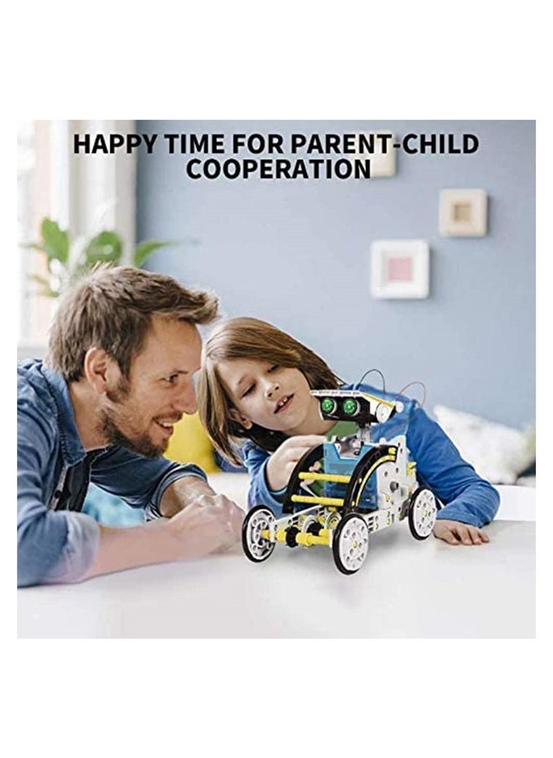 DMG TECH - Robot Toys, Solar Robot Toys,11-in-1 Education Solar Robot Toys -190 Pieces DIY Building Science Experiment Kit for Kids, Robotics Creative Science Puzzle Toys for Teens, Solar Powered by The Sun - Image 1