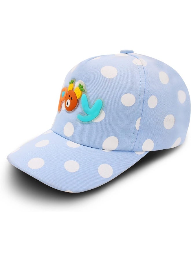 VRITRAZ POY Character Printed Little Cap for Kids, Baby, Girls & Boys 3-12 Years (Blue), POY Blue, 4 Years-5 Years - Image 1