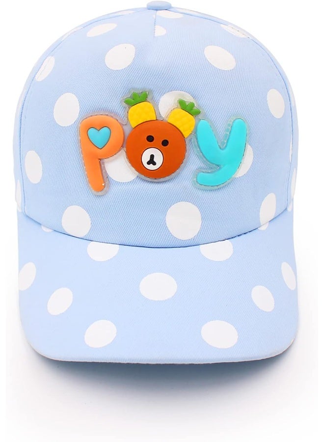 VRITRAZ POY Character Printed Little Cap for Kids, Baby, Girls & Boys 3-12 Years (Blue), POY Blue, 4 Years-5 Years - Image 5