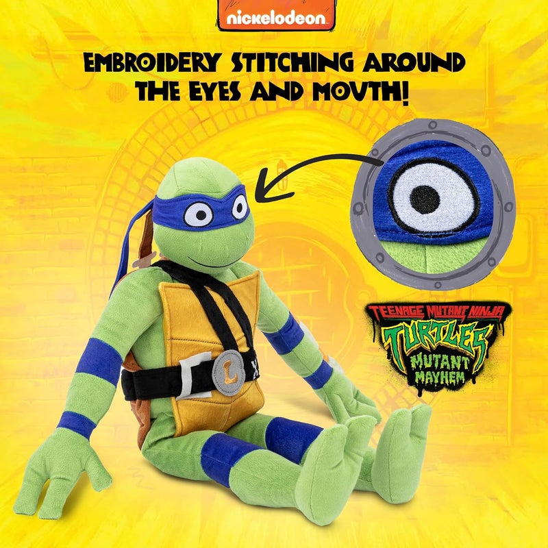 Jay Franco Nickelodeon Teenage Mutant Ninja Turtles Leonardo Plush Pillow Buddy - Super Soft Stuffed Character Pillow - Polyester Microfiber, 26 Inches - Image 4