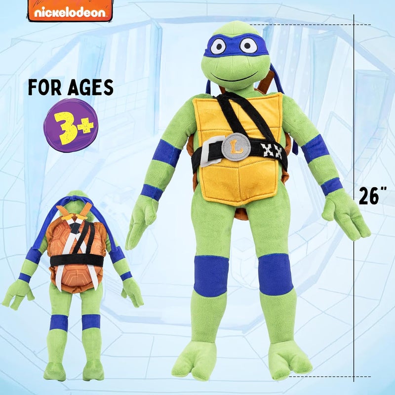 Jay Franco Nickelodeon Teenage Mutant Ninja Turtles Leonardo Plush Pillow Buddy - Super Soft Stuffed Character Pillow - Polyester Microfiber, 26 Inches - Image 2
