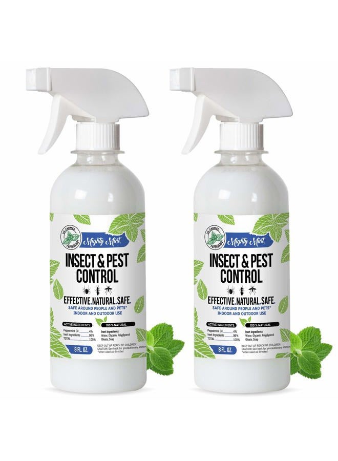 Mighty Mint 8oz Insect and Pest Control Peppermint Oil - Natural Spray for Spiders, Ants, and More (2) - Image 1