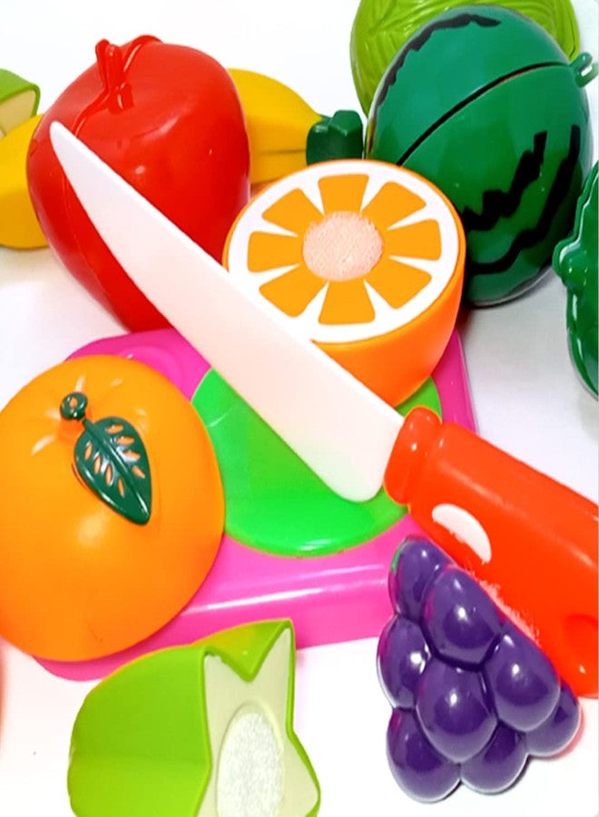 PRANSO Fruits and Vegetables Cutting Play Toy Set Fruits Vegetables for Kids - Image 5