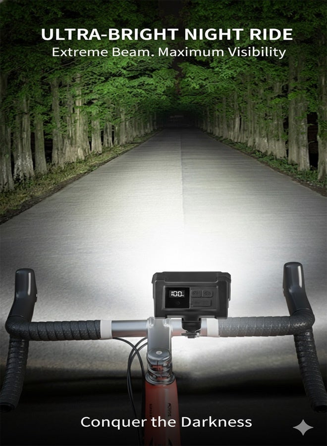 Neyecam Bike Light USB-C Rechargeable with Auto Sensor, Digital Battery Display, 1200mAh, 5 Modes (SOS Red/Blue), 360° Tool-Free Mount, IPX4 Waterproof, 89g Compact for Road, MTB & Night Cycling Safety - Image 4