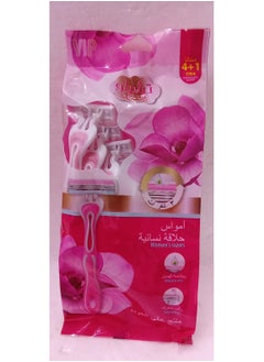 Cello 4+1 women's razors with removable heads and sterilized with aloe vera extract 