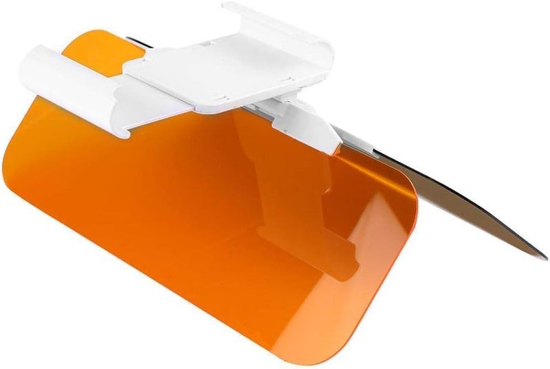KRIPESH 2 in 1 Universal Day and Night Anti-Glare Visor Sun Visor Extender Visor Blocker Night Vision Anti-Dazzle Windshield Driving Visor UV-Filtering Eye Protector for All Car - Image 4