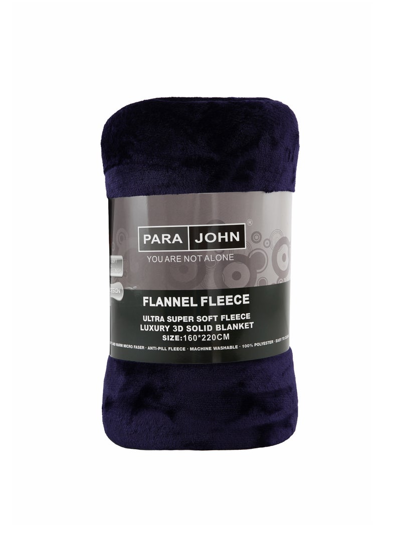 Flannel Fleece Blanket Single Size (160x220) For All Season, Fluffy Blanket Warm Bed Throws For Sofa & Bed, Comfortable And Soft Flannel Fleece Blanket