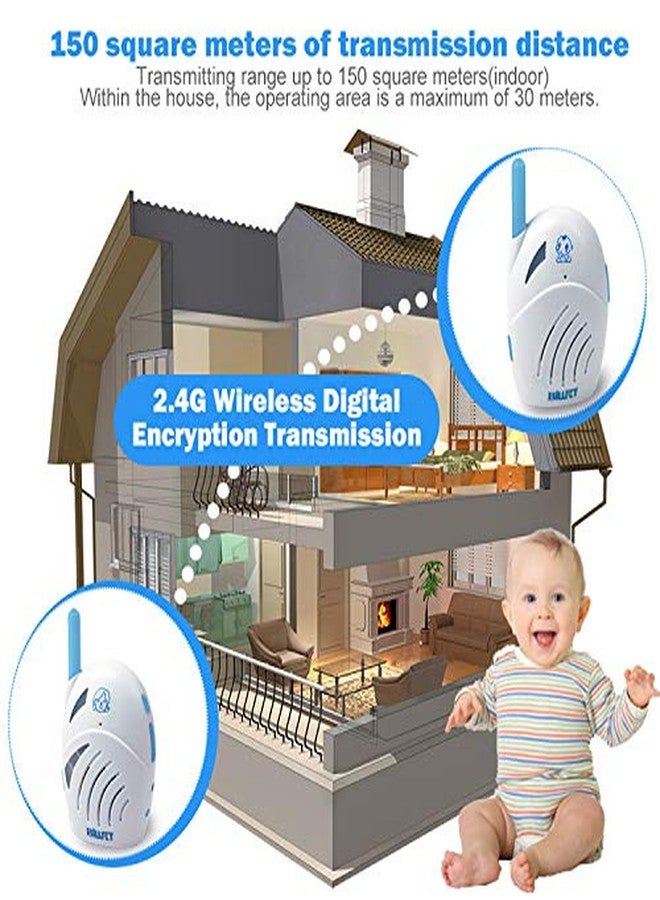 BILLFET Audio Baby Monitor Intercom walkie-Talkie Two-Way Portable USB Charging - Image 3