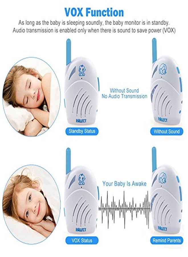 BILLFET Audio Baby Monitor Intercom walkie-Talkie Two-Way Portable USB Charging - Image 5