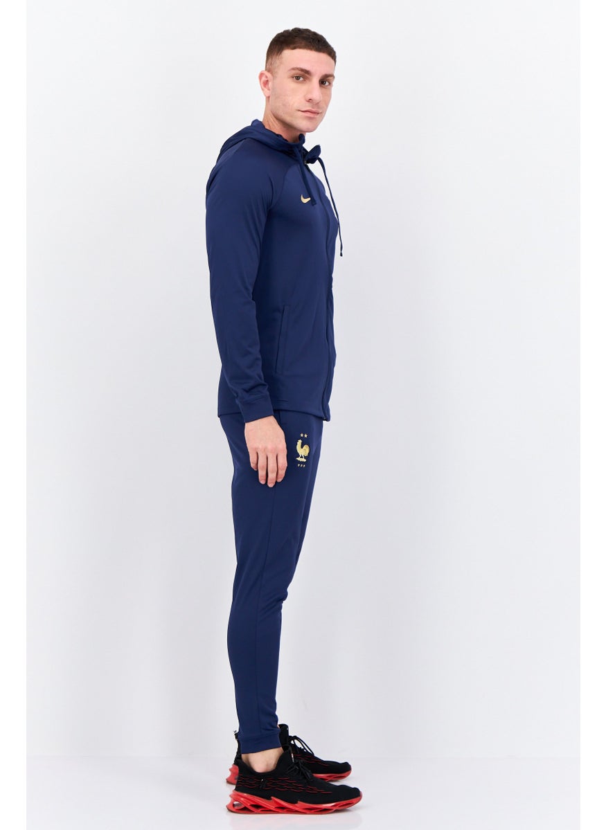Nike Men 2 Pcs Dry Fit Training Tracksuit, Navy  - Image 3
