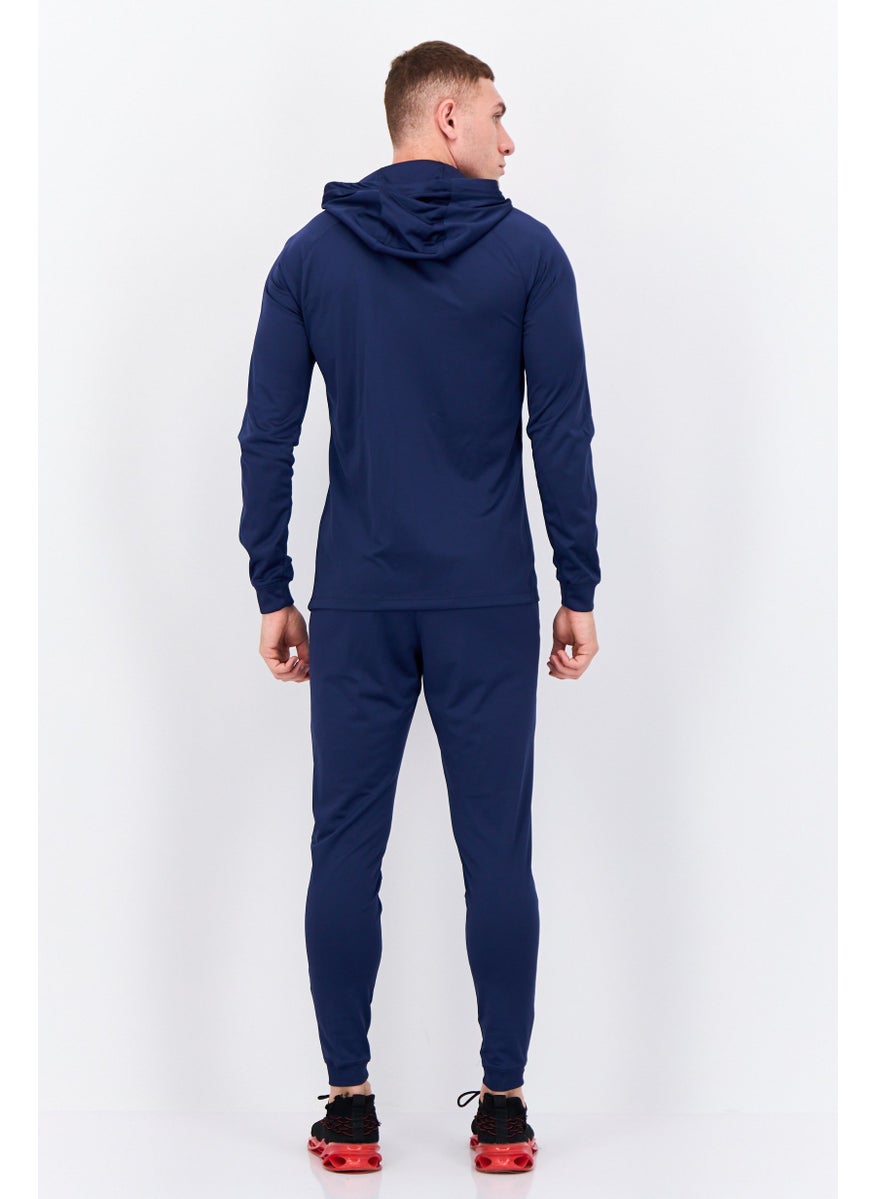 Nike Men 2 Pcs Dry Fit Training Tracksuit, Navy  - Image 4
