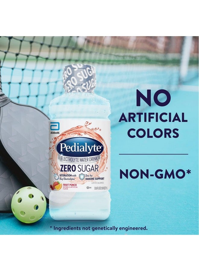 Pedialyte ماء بيداليتي للإلكتروليتات بدون سكر | ترطيب مع الإلكتروليتات الأساسية | ترطيب رائع منخفض السعرات الحرارية | نكهة فواكه، 1 لتر، عبوة من 4 - Image 4