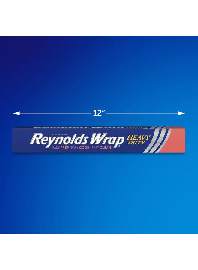 Reynolds Wrap Heavy Duty Aluminum Foil Roll, Thick Heavy Duty Foil for Added Strength and Durability, Secure Easy Open and Close Tab, 12 Inches Wide, 50 Sq. Ft. - Image 2