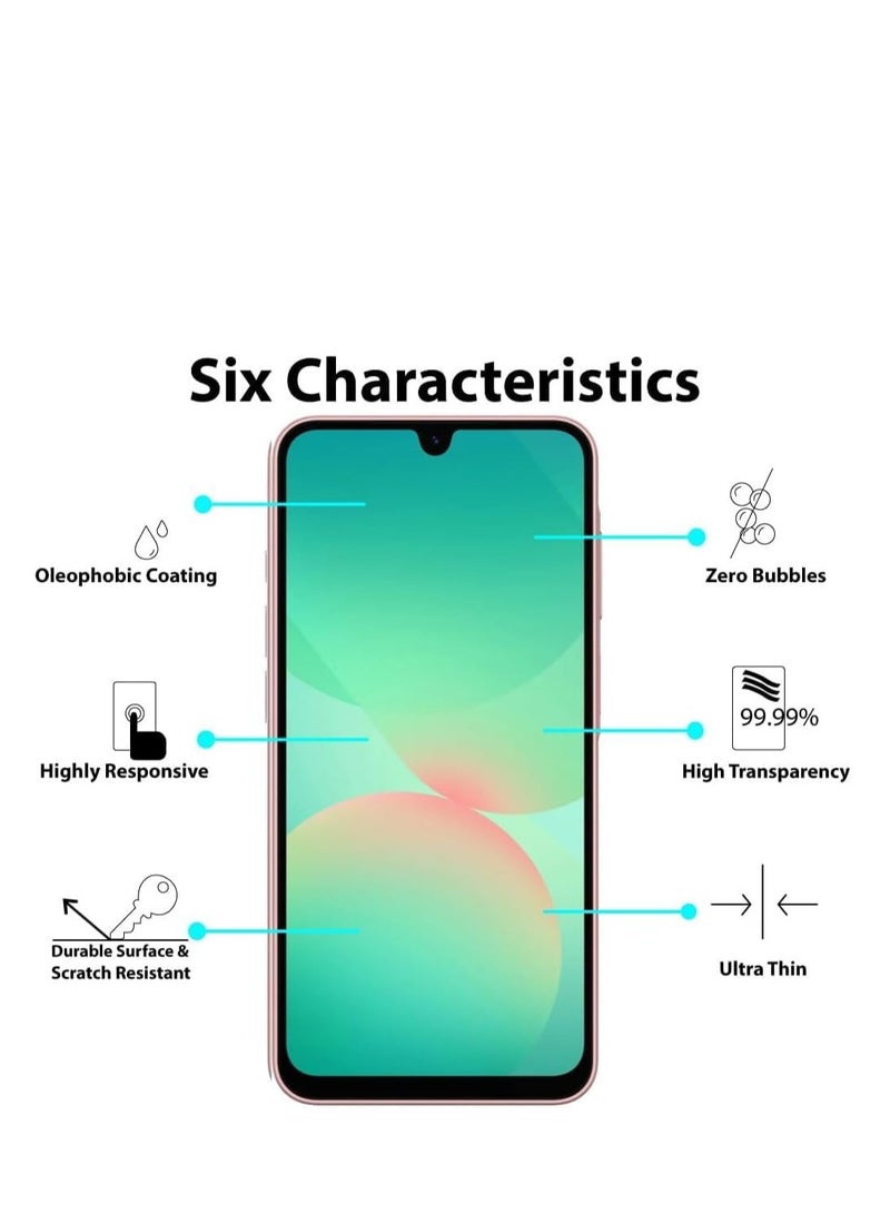 Samsung A16 / A26 Full Glass Screen Protector Tempered Glass Clear - 183  - Image 3
