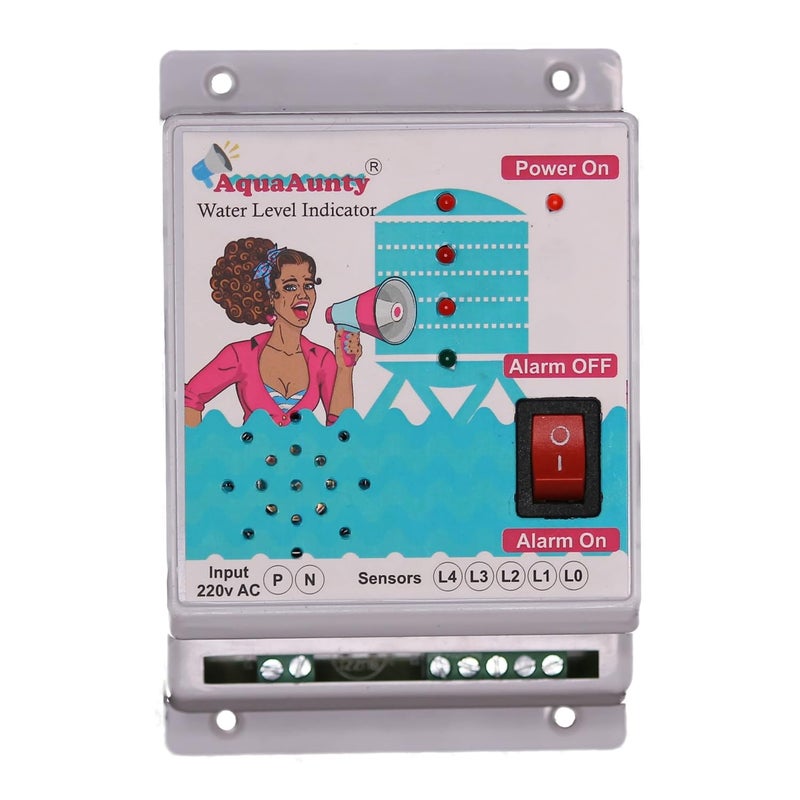 IoTfiers IoTfiers AquaAunty Water Level Indicator with Tank Full Musical Alarm 4 Level Indication 5 SS Sensors 1 Year Warranty Easy Videos Installation - Image 5