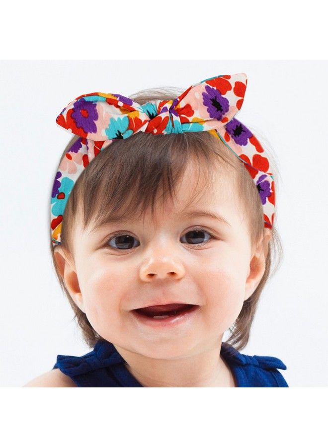 BEMBIKA Bow Headband For Baby Girl Hair Accessories For Girls Turban Headband For Baby Girl Purple - Image 2